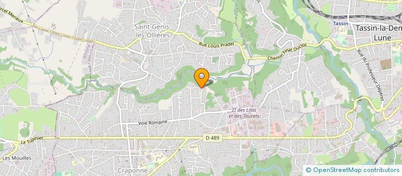 localisation de l'entreprise G.P.S.  CRAPONNE