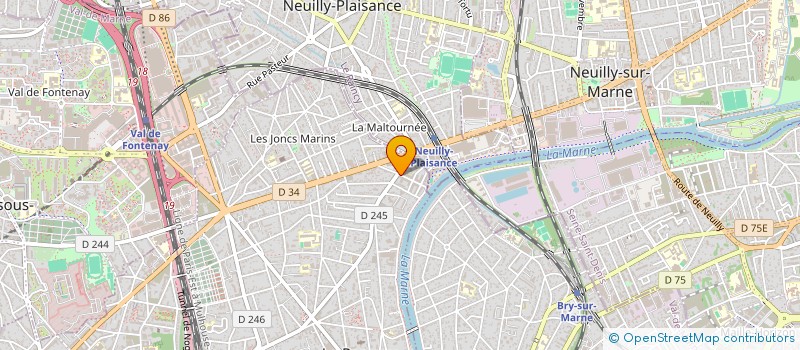 localisation de l'entreprise G.P.S à LE PERREUX-SUR-MARNE