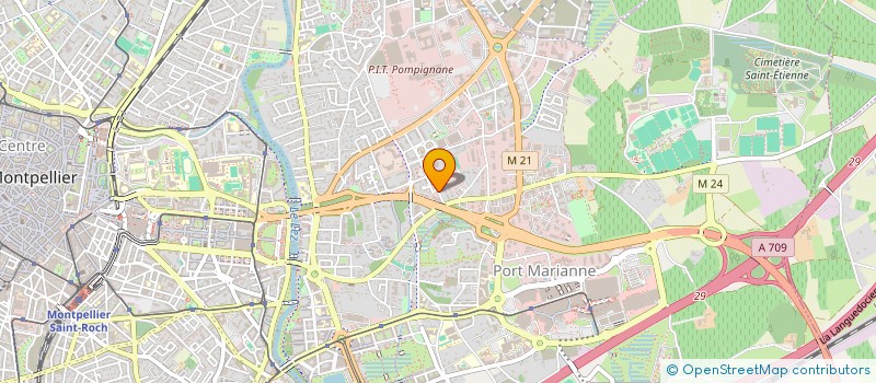 localisation de l'entreprise G.P.S.A à MONTPELLIER