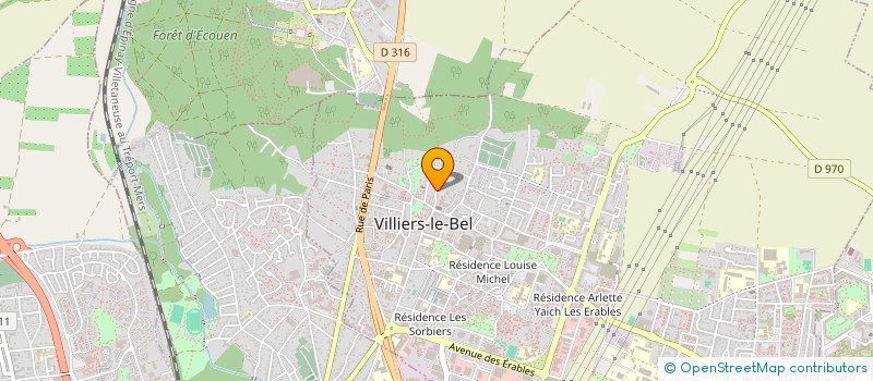 localisation de l'entreprise G.P SERVICE  VILLIERS-LE-BEL