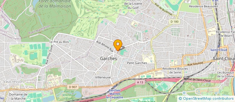 localisation de l'entreprise G.P.SYSTEME à GARCHES