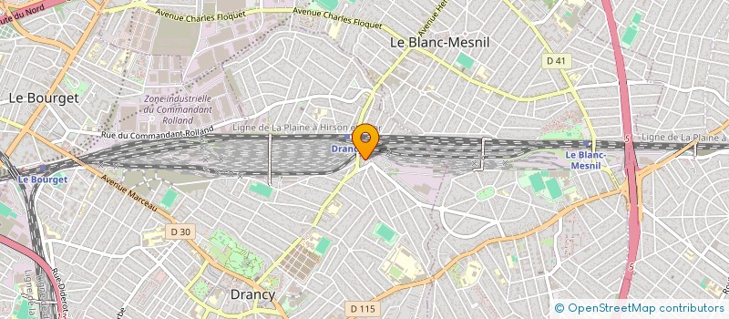 localisation de l'entreprise G PETIBON ET FILS S A R L  DRANCY