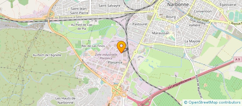 localisation de l'entreprise G PH IMMOBILIER à NARBONNE