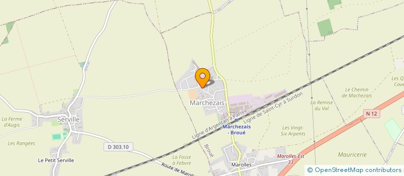 localisation de l'entreprise G. PIGOUET SA à MARCHEZAIS