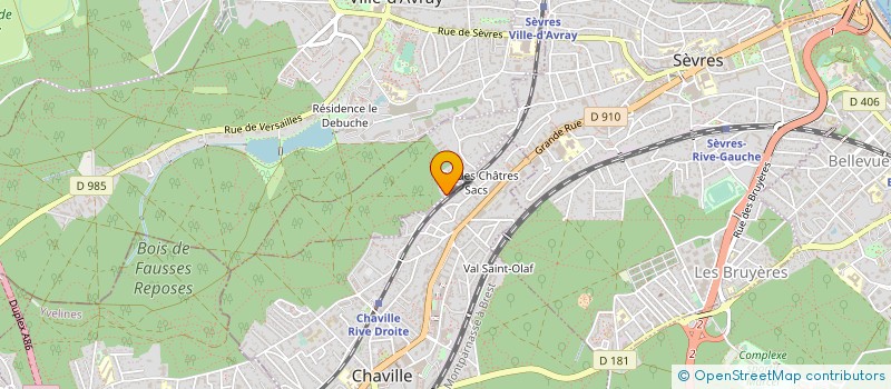 localisation de l'entreprise G PINKAS ET CIE à SEVRES