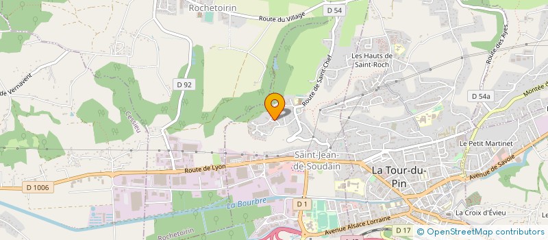 localisation de l'entreprise G PLUS à SAINT-JEAN-DE-SOUDAIN