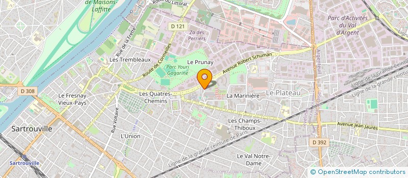 localisation de l'entreprise G-PLUS GROUPS  SARTROUVILLE
