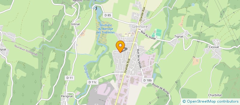 localisation de l'entreprise G PRESTATION  IZERNORE