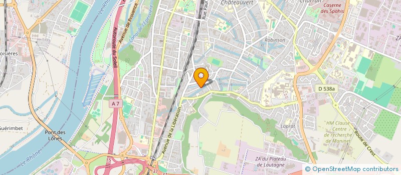 localisation de l'entreprise G'PRIM  VALENCE