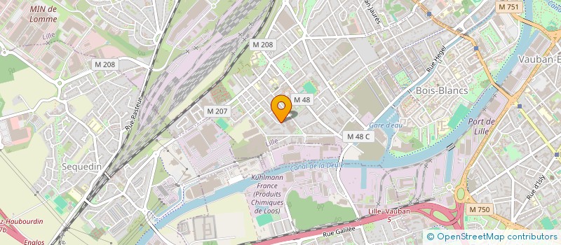 localisation de l'entreprise G PRINT à LILLE