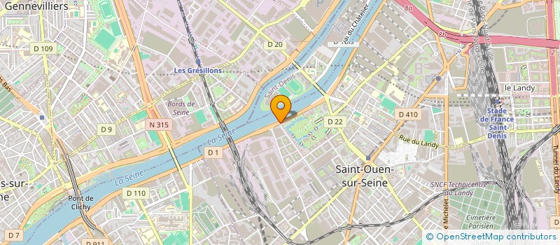 localisation de l'entreprise G PRO BAT à SAINT-OUEN-SUR-SEINE