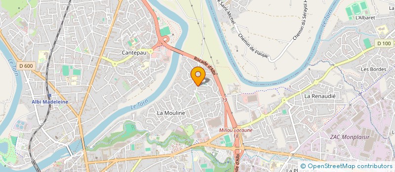 localisation de l'entreprise G.PROJECT à ALBI