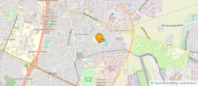 localisation de l'entreprise G PROTECT SECURITY SERVICES à BRON