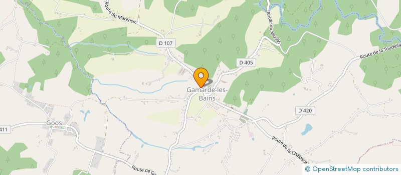 localisation de l'entreprise G QUENTIN  GAMARDE-LES-BAINS