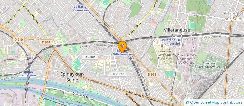 localisation de l'entreprise G.R à EPINAY-SUR-SEINE