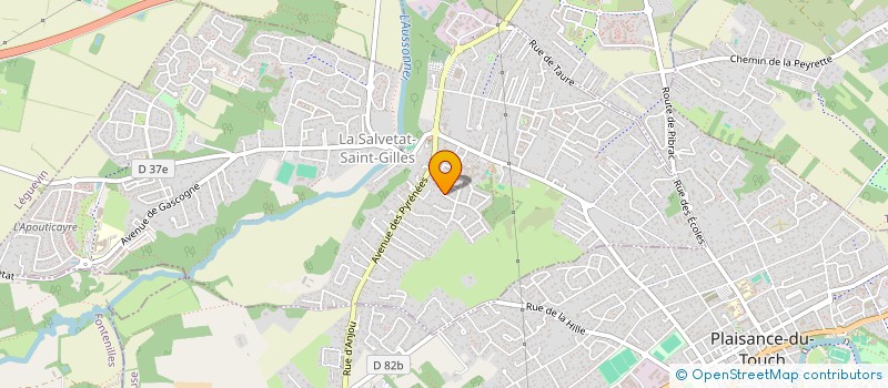 localisation de l'entreprise G-R  LA SALVETAT-SAINT-GILLES