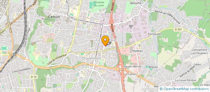 localisation de l'entreprise G & R à CENON