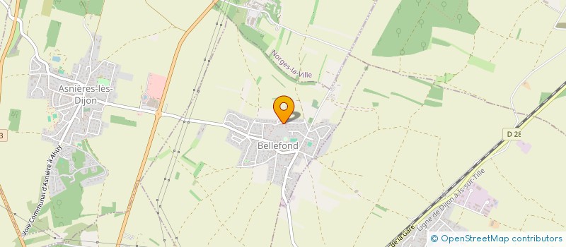 localisation de l'entreprise G.R.A.  HAUTEVILLE-LES-DIJON