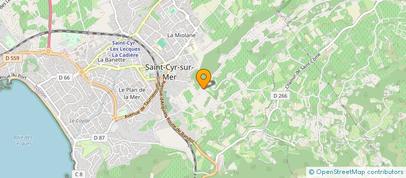 localisation de l'entreprise G&R CONTRACT à SAINT-CYR-SUR-MER