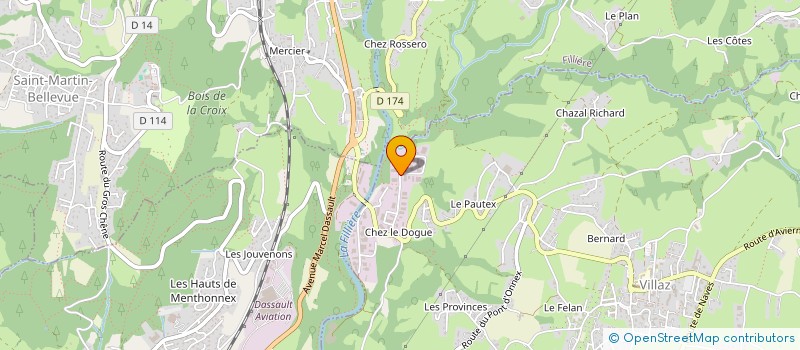 localisation de l'entreprise G.R.D.D.  ALBY-SUR-CHERAN