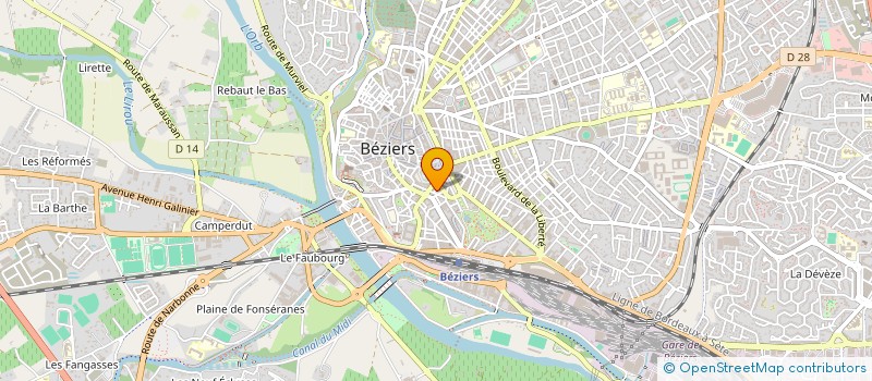 localisation de l'entreprise G.R.G.L à BEZIERS