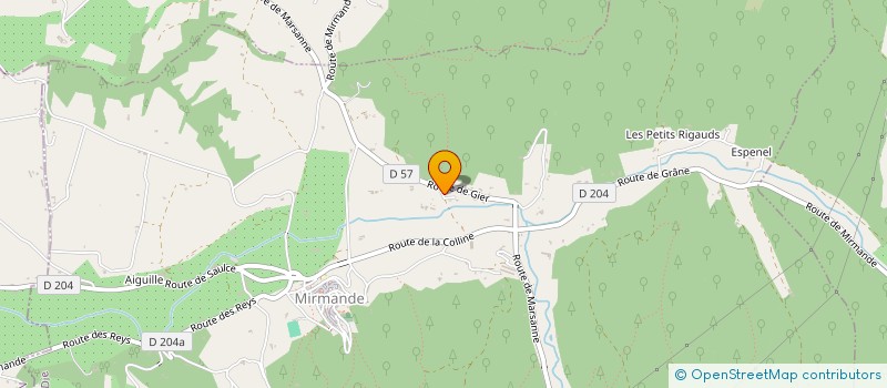 localisation de l'entreprise G.R.H.  MIRMANDE