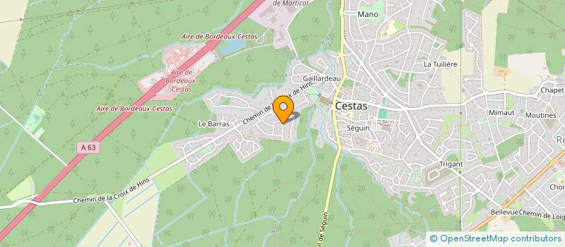 localisation de l'entreprise G.R.IMMOBILIER  CESTAS