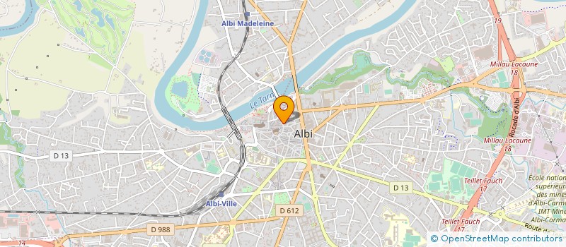 localisation de l'entreprise G.R.J.M. à ALBI