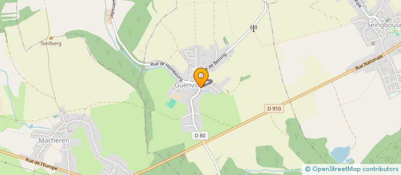 localisation de l'entreprise G R K  GUENVILLER