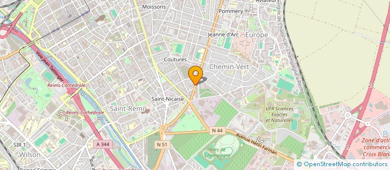 localisation de l'entreprise G R L  REIMS