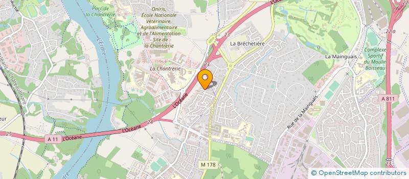localisation de l'entreprise G.R.M. à NANTES