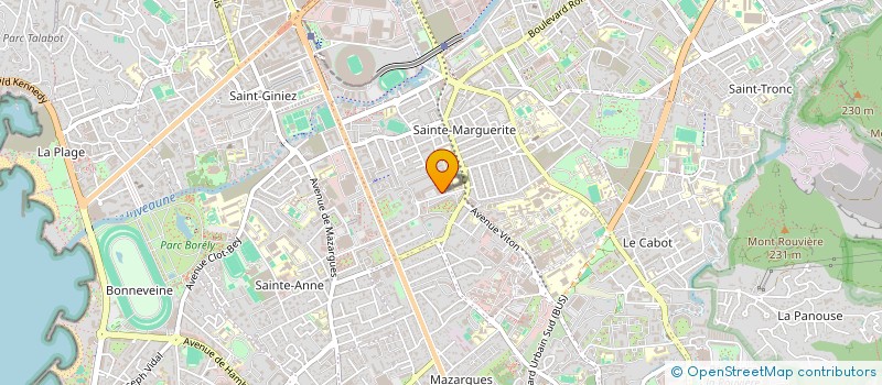 localisation de l'entreprise G.R.& M SERVICES S.A.R.L à MARSEILLE 9EME