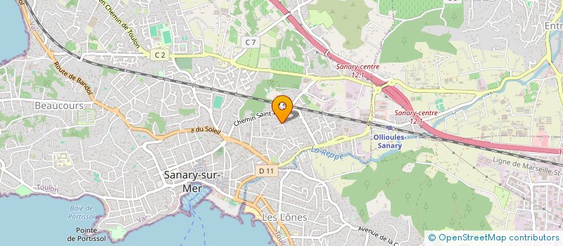 localisation de l'entreprise G.R.P. CARRELAGE SANITAIRE  SANARY SUR MER
