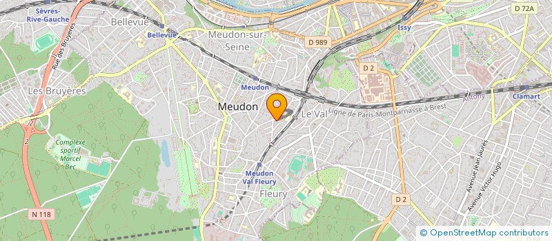 localisation de l'entreprise G R PAIE à MEUDON