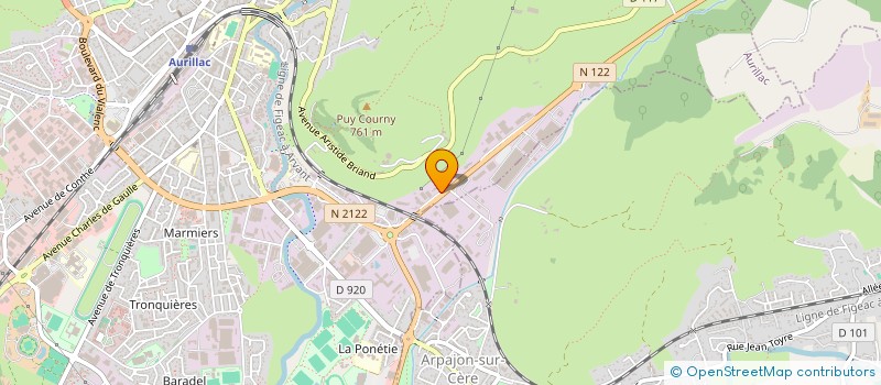 localisation de l'entreprise G.R. REVISION GESTION à AURILLAC