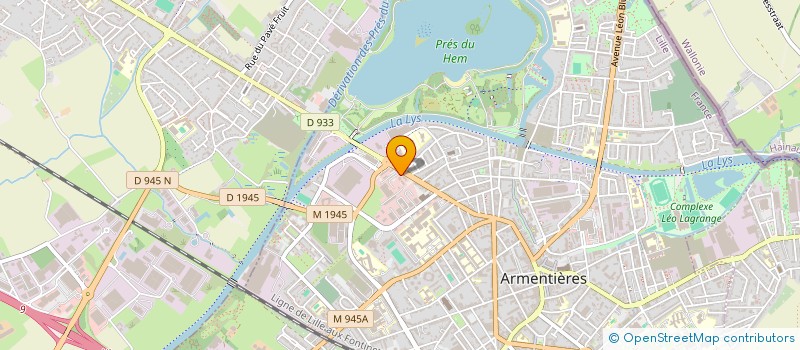 localisation de l'entreprise G.R.T  ARMENTIERES