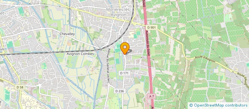 localisation de l'entreprise G.R.V.SARL  MORIERES-LES-AVIGNON