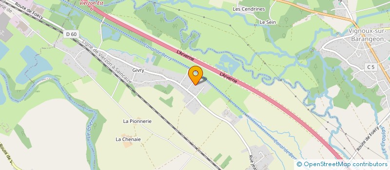 localisation de l'entreprise G.R. VICTOR HUGO  FOECY