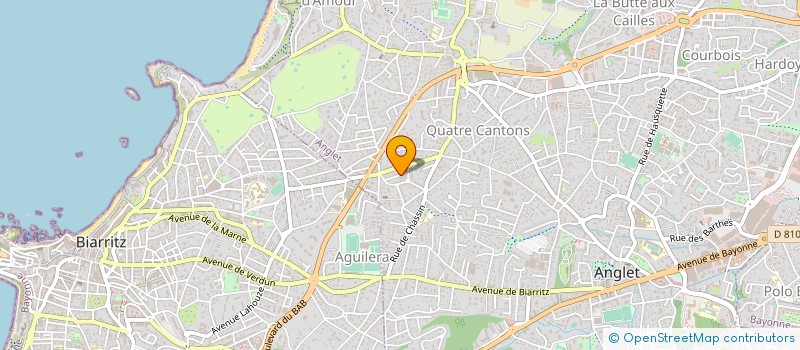 localisation de l'entreprise G.R.VINS à ANGLET