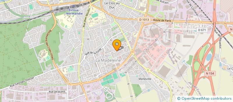 localisation de l'entreprise G.REIGNIER à EVREUX