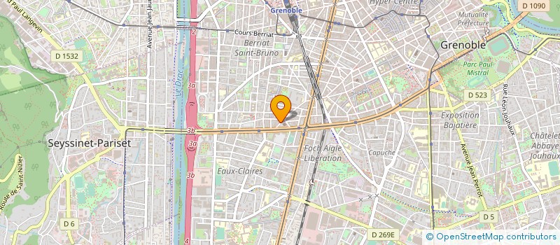 localisation de l'entreprise G ROULET à GRENOBLE