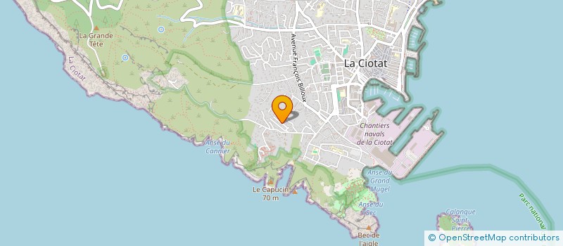 localisation de l'entreprise G.RUSSO à LA CIOTAT