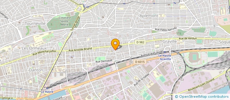 localisation de l'entreprise G.S à LE HAVRE