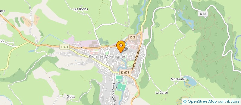 localisation de l'entreprise G.S. à RIOM-ES-MONTAGNES