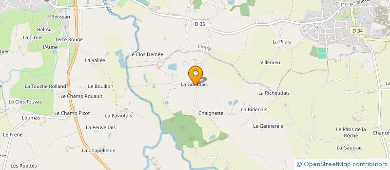 localisation de l'entreprise G.S  MORDELLES