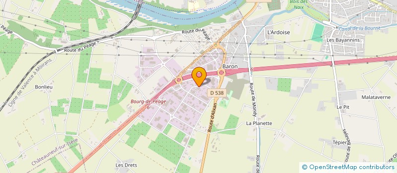 localisation de l'entreprise G & S  BOURG-DE-PEAGE