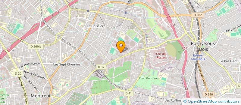 localisation de l'entreprise G & S à MONTREUIL