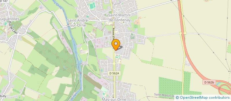 localisation de l'entreprise G.S.A. 14  SAINT-MARTIN-DE-FONTENAY