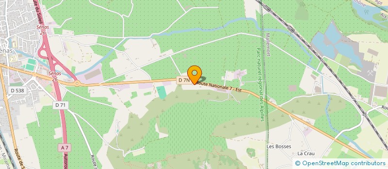 localisation de l'entreprise G.S.A.  SENAS