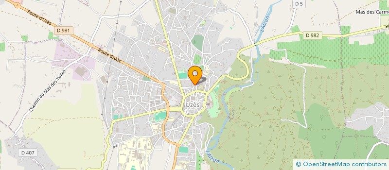 localisation de l'entreprise G.S.A.  UZES